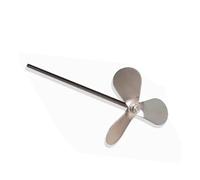 Verrerie et matériel de laboratoire 1 ensemble d'hélices de laboratoire à trois ou quatre pales en acier inoxydable avec tige d'agitation et palette d'agitation(Three blade 40mm)