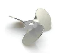 Verrerie et matériel de laboratoire Agitateur à trois pales en acier inoxydable 304, diamètre extérieur 40 mm à 120 mm, lame de laboratoire à pousser vers le bas ou vers le haut(40mm Angle 30 blade)
