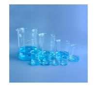 Verrerie et matériel de laboratoire Bécher de forme basse de 50/100/250/500/1000/3000 ml, flacon en verre borosilicaté transparent, épais avec bec verseur(200ml)
