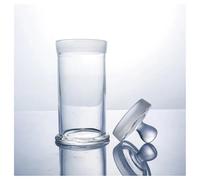 Verrerie et matériel de laboratoire Bouteille de présentation for spécimens de 60 x 300 mm avec bouton et bouchon en verre rodé