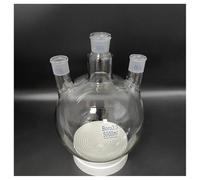 Verrerie et matériel de laboratoire Droit avec trois cols, embouchure rodée standard, 5000 ml, joint central 29/32, joint latéral 29/32