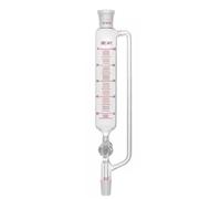 Verrerie et matériel de laboratoire Entonnoir à pression avec échelle et piston en verre, 150/250/500/1000/2000 ml, séparateur de laboratoire(500ml Mouth 19)