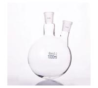 Verrerie et matériel de laboratoire Flacon à deux cols, capacité standard de 1000 ml, joint central 24/29 et joint latéral 24/29