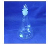 Verrerie et matériel de laboratoire Lot de 2 flacons coniques de 1000ml avec bouchon en verre rodé, verre 3.3