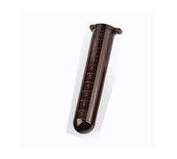Verrerie et matériel de laboratoire Tube à centrifuger en plastique marron de 5 ml, 10 ml, 15 ml, avec bouchon gradué, récipient for échantillon, équipement de laboratoire(15ml-100Pcs)