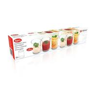 alpina Verres à Amuse-Bouches - Petits verres - Verres à shot - 6 pièces - Verre, Blanc