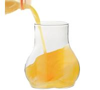 Verres à Boire en Forme de Fesses | Verre Amusant en Forme de Corps avec Fesses - Verre Transparent de 450 ml pour Café, Cacao, Lait, Vin, Eau, Cocktails, Thé et Champagne, pour Décoration de Bar et F