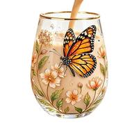 Verres À Boire En Verre,Accessoires De Boisson Esthétiques Pour Cuisine | Verrerie Décoration De Table | Pour Femmes Maman Mère Épouse Maison Et Bureau Cafés Et Anniversaire Vacances Mariage Fête