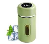 Verres À Boisson En Verre - Bouteille En Verre 280ml Avec Bouchon - Glass Water Cup - Water Glasses - 280 ml Drinking Bottles | Portable Tea Mug with Stand Function and Real-Time Temperature Display