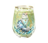 Verres à bord doré 400 ml Mignon transparent sans pied