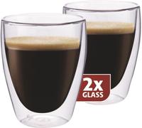 Verres à café à double paroi, set de 2 - Maxxo