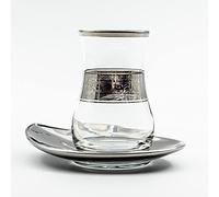 Verres à café ou à thé avec ces soucoupes Ali 10 cl x 6 - Coffret