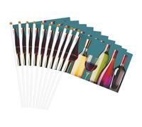 Verres à cocktail et vin sans bouteille de vin - Drapeau léger - Décoration intérieure et extérieure - Pour événements et fêtes