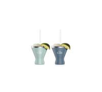 Verres à cocktail Ninja Margarita Cup X2 Bleu et Vert d'eau