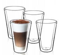 Verres à double paroi KADAX, ensemble, 380 ml, verres thermiques en verre bor...