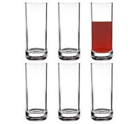 Verres à Eau - Grands Verres Hauts de 29cl | Tumblers Réutilisables Vaisselle à Boire 6 Pièces pour Maison Bord de Piscine Extérieur Terrasse Cocktail Whisky Thé Glacé Vin Bière