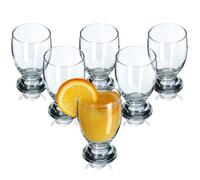 Verres à Eau - KADAX - Lot de 6 - Verre à Pied - 300 ml - Élégants et Raffinés