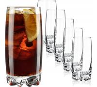 KADAX Lot de 6 verres à eau, à jus, en verre robuste, pour eau, jus, jardin, fête, boisson, bière, universels, cocktail, boisson (Nadia, 365 ml)