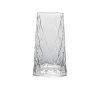 Verres à eau Verres à whisky en verre texturé transparent soufflé la main avec motif diamant relief Verres à boissons(Moyen)