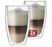 Verres à latte à double paroi, set de 2 - Maxxo