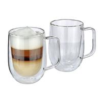 Verres à latte macchiato Cilio Veneto, 2 pièces, verre borosilicate, 0,3 l, diam