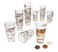 Verres à latte macchiato - MAMBOCAT - CANDY - Lot de 12 - 300 ml - Empilables et compatibles lave-vaisselle