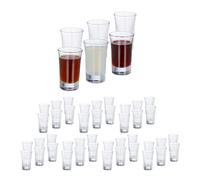 Verres à liqueur, lot de 48, Verres à shots, 4 cl, Verres à digestif, expresso, schnaps, shooters, transparent