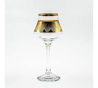 Verres à pied Leila Or 26 cl x 6 - Coffret