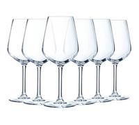 Luminarc - Collection Vinetis - 6 verres à pied 40 cl - Design moderne et élégant - Fabriqués en France - Emballage renforcé