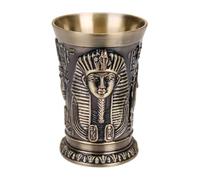 Verres à shot - 30 ml en de zinc de style égyptien avec détails en relief, expérience de boisson amusante, pour hommes, amis, pour fête, maison, vacances, w nd, look antique, finition