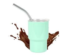 Verres à shot amusants | Tasse à sublimation 88 ml avec paille | Bouteilles en acier inoxydable pour boissons froides et chaudes, cadeaux originaux pour mariage