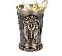 Verres À Shot De Voyage | 30ml De Zinc Vintage Égyptien - Verres à Shot Originaux,Pour Tequila Whisky Noël Famille Amis Fête Maison Vacances Week-end Halloween Sorcière