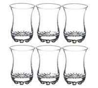 Verres à Thé - PARIS PRIX - Sylvana - Lot de 6 - 8cl - Transparent - Design Contemporain