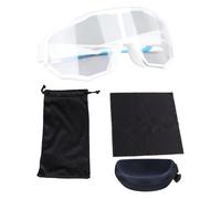 Verres à vélo TR90 Protection UV Sports Lunettes de soleil Ajustement Pousque de nez Conception du temple ventilé pour rouler Couleur blanche de pêche en cours d'exécution