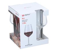 Alpina Verres à vin 500 ml – Lot de 4