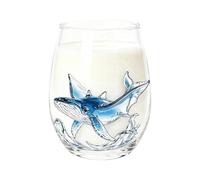 Verres À Vin Amusants 400 Ml - Tasse À Eau En Verre Sans Pied Avec Imprimé
