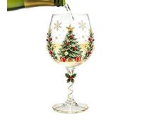 Verres à Vin de Noël avec Pied 300 ml Flûtes de Champagne Festives | Coupe à Champagne Festive pour Pères Maris Hommes Hôtes Bars Maisons Restaurants Hôtels Fêtes Réunions Clubs Étagères