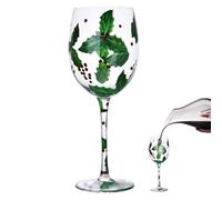 Verres à vin de Noël, verres de Noël | Arbre de Père Aiguilles de Pin Tasse en Verre avec Tige - Décoration de verrerie de noël, pièce maîtresse de Table amusante pour le vin, le jus de Cham