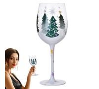 Verres à vin de Noël, Verres de Noël,Verre à vin rouge de Noël avec tige - Centre de table de Noël drôle pour verres pour le mariage du Nouvel An
