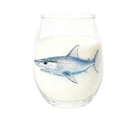 Verres à vin décoratifs 400 ml sans pied pour cocktails | Verrerie transparente à imprimé animal pour bar, décoration d'intérieur, cuisine, dîner, fête, banquet, jus glacé, lait