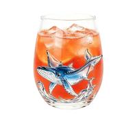 Verres à vin décoratifs 400 ml Thème | Verrerie transparente à imprimé animal pour bar, décoration d'intérieur, cuisine, dîner, fête, banquet, jus glacé, lait