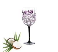 Verres à vin peints à la main - 450 ml fabriqués à la main - Gobelets colorés en verre artistique quatre saisons - Grand verre Lolita - Décoration élégante pour table de salle à manger pour les