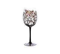 Verres à vin peints à la main: verres à vin premium, art de lavage à la main | Améliorez la décoration de table, la pièce de démarrage de la conversation, les verres à tige exquis pour le dîner et
