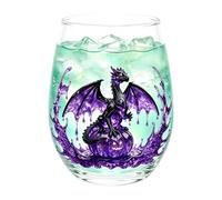 Verres à vin sans pied de 400 ml avec motif dragon 2D