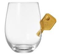Verres à vin sans pied en forme de boule de pickleball | Simples | Coincés dans le verre Pickle Ball - Cadeau pour les amateurs de joueurs - Idée cadeau pour lui, elle, amateur de sport, pendaison de