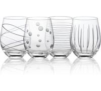 Verres à Vin Sans Pied Gravés - Lot de 4 Vendos85