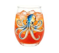 Verres à vin transparents 400 ml | Tasse en verre transparent imprimé animal pour décoration d'intérieur, cuisine, dîner, fête, banquet, café glacé, jus, lait