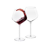 Verres à vin Wilmax - Lot de 2-950 ml - Verres à vin blanc et verres à vin rouge - Verre à vin - Lavable au lave-vaisselle - Verres à vin blanc modernes - cristal - Résistants au ternissement