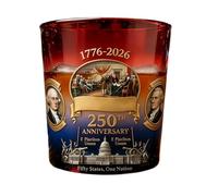 Verres à whisky - Tasses historiques patriotiques et à l'ancienne | Base lestée en verre de épais, gravure vintage, attributs de durabilité, plaisir des cocktails au bourbon, maison, bar, bout