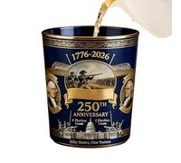 Verres à whisky | Verre Amérique 250e anniversaire - Verres à cocktail | Pour barmen, collectionneurs, amateurs de divertissement, bar, salle à manger, vitrine, maison
